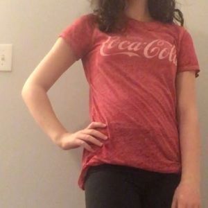 red coca-cola shirt